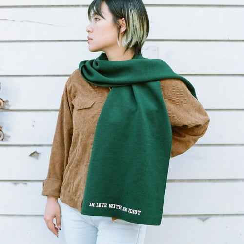 "IN LOVE WITH AN IDIOT" SCARF - CYNTHIA & XIAO X SAYING TH!NGS