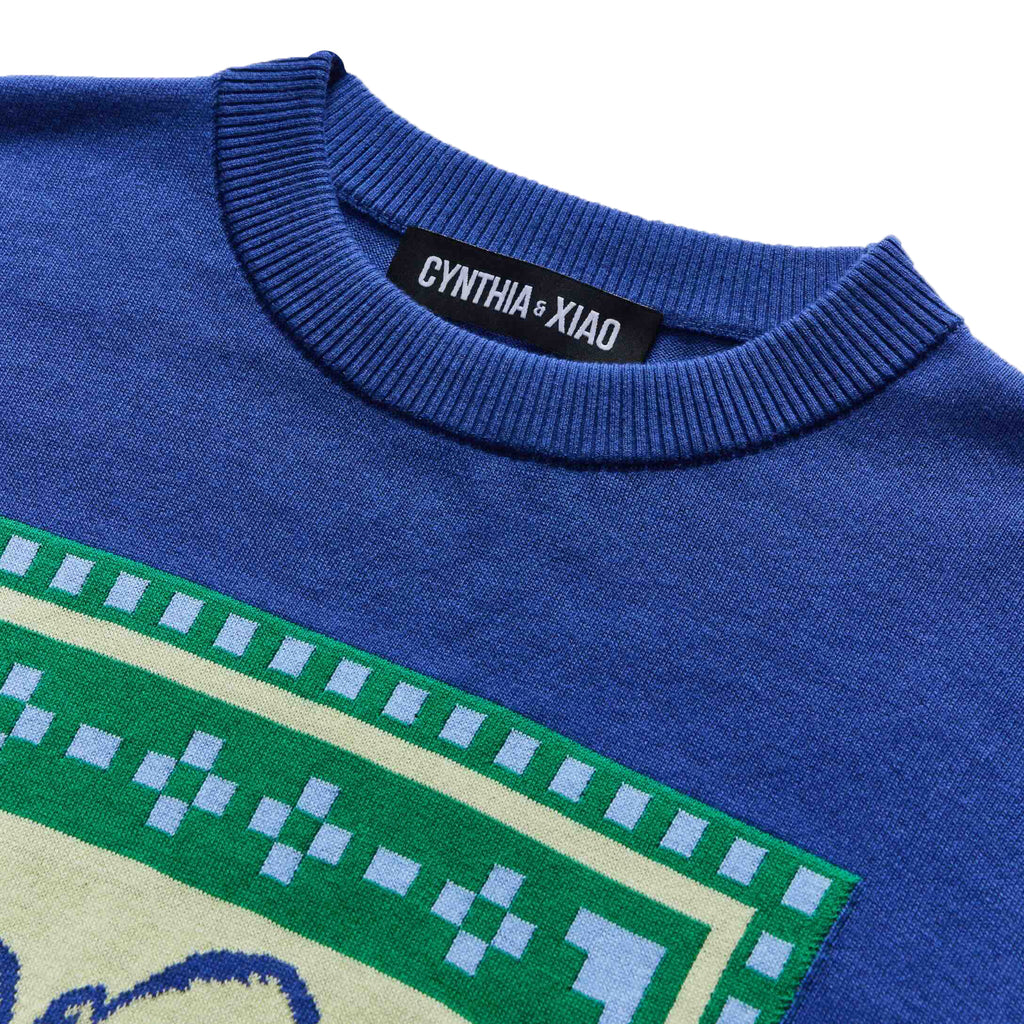 OCTOPUS SHORT SLEEVE KNIT TOP