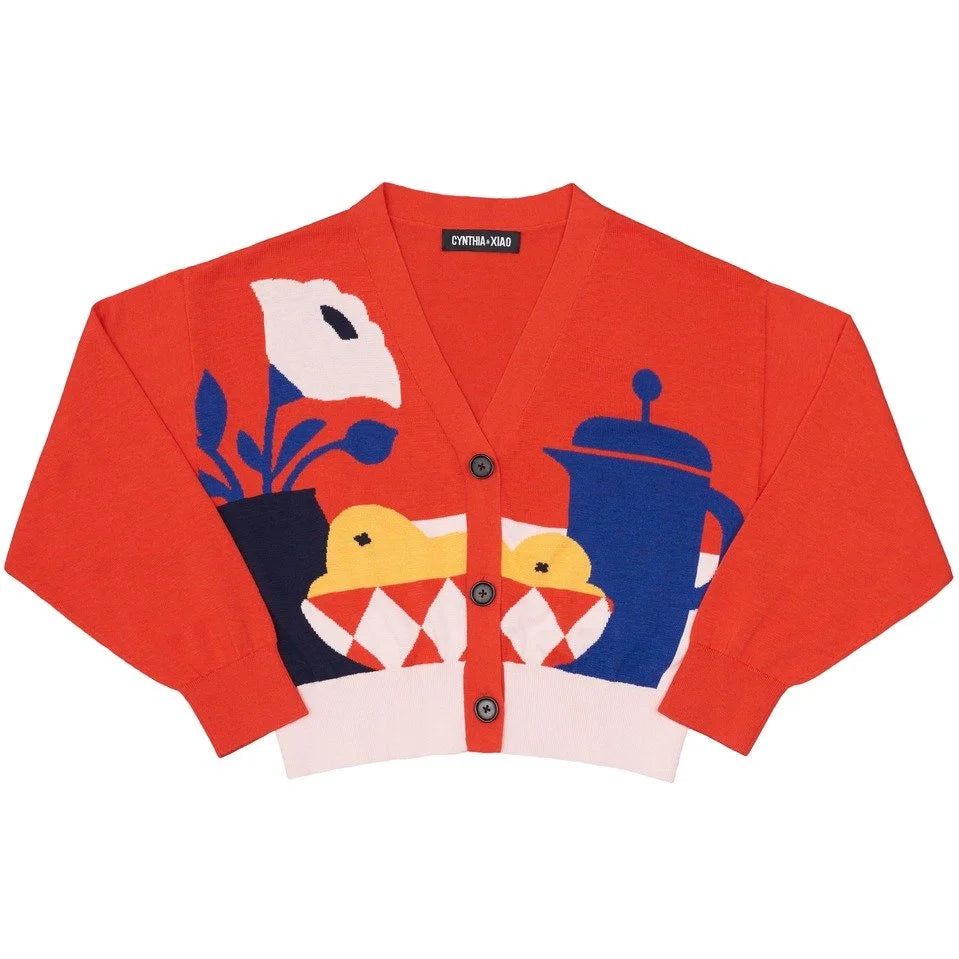 LAZY MORNING CROP CARDIGAN