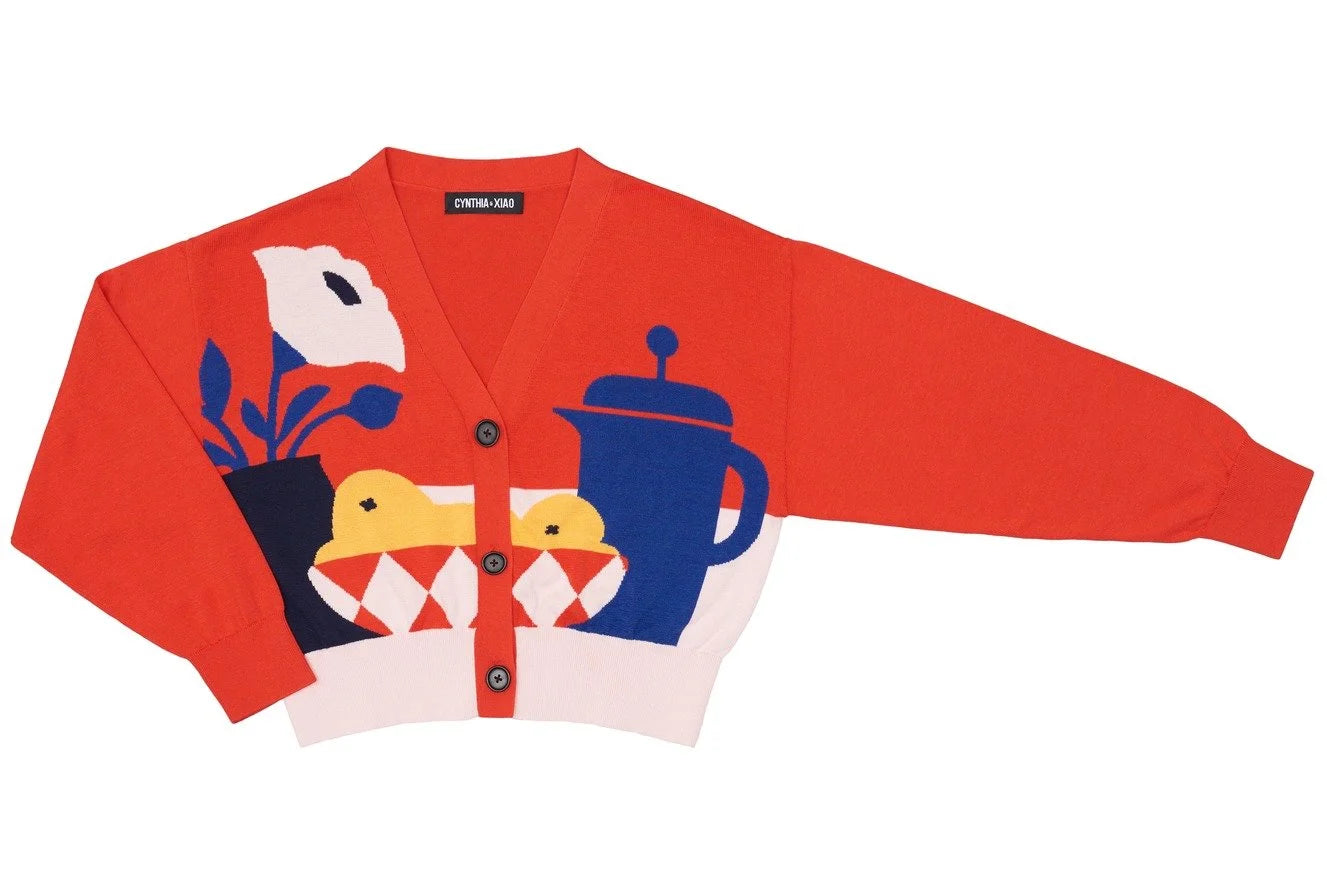 LAZY MORNING CROP CARDIGAN