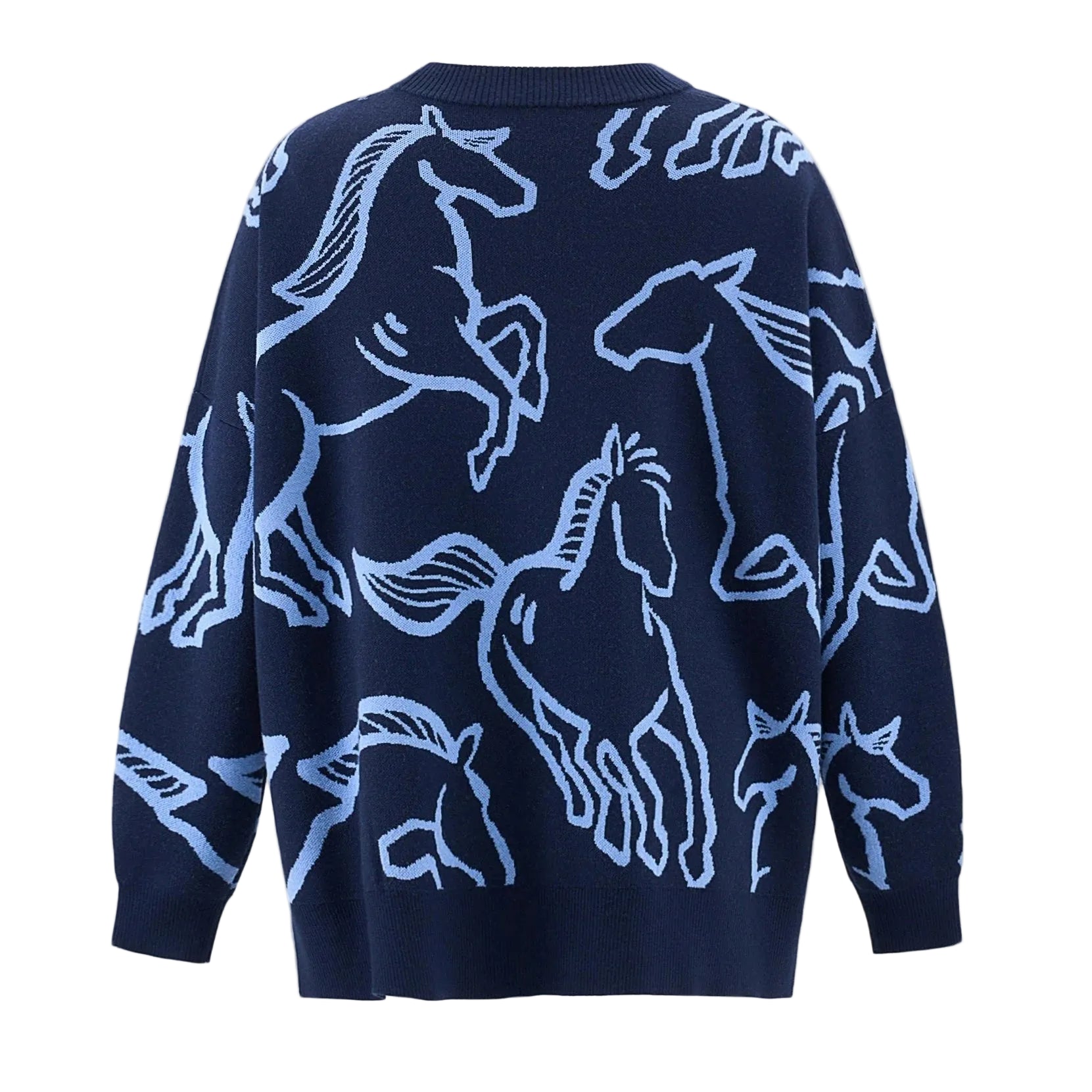 RUNNING HORSE OVERSIZE CARDIGAN
