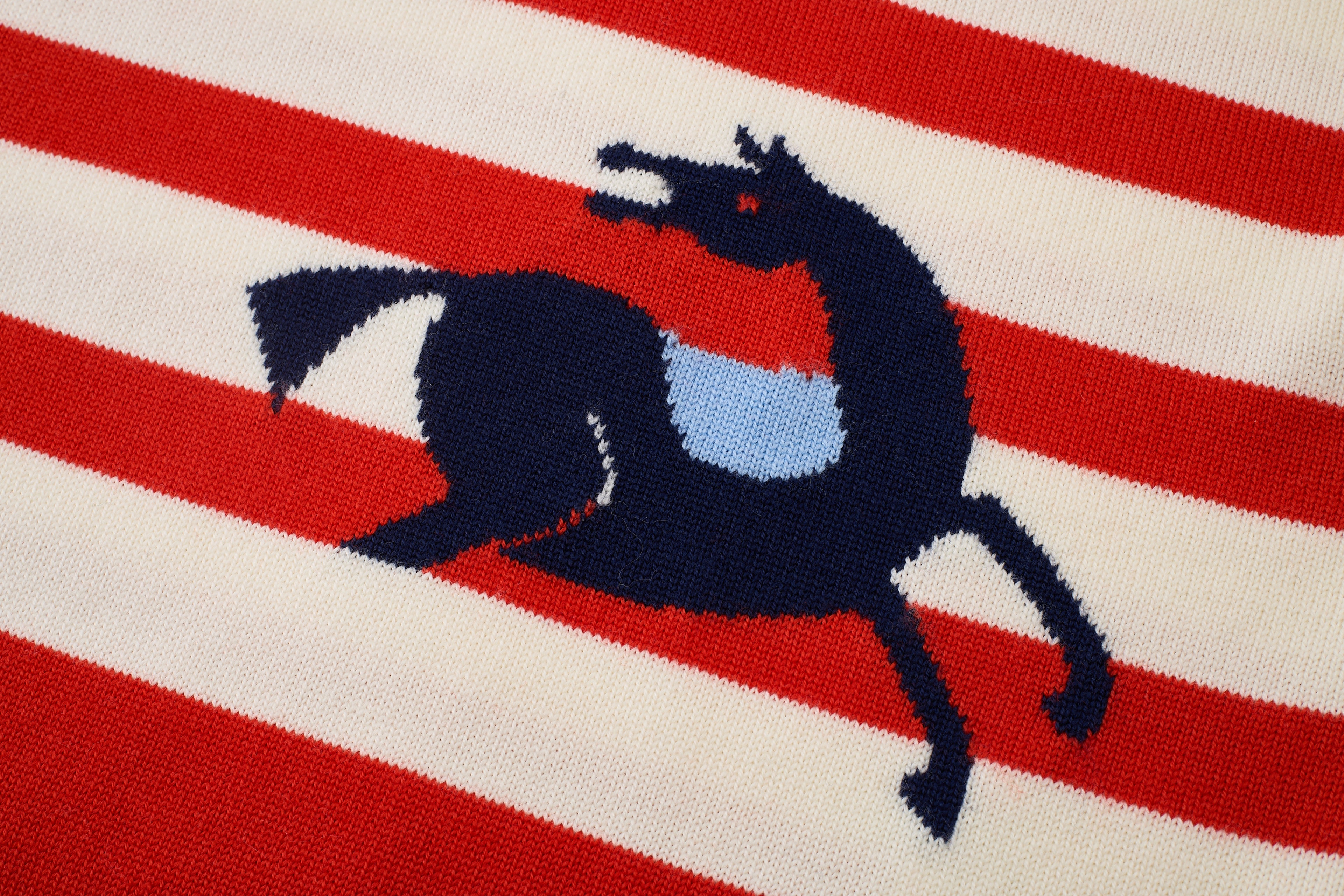 JUMPING HORSE WIDE SWEATER