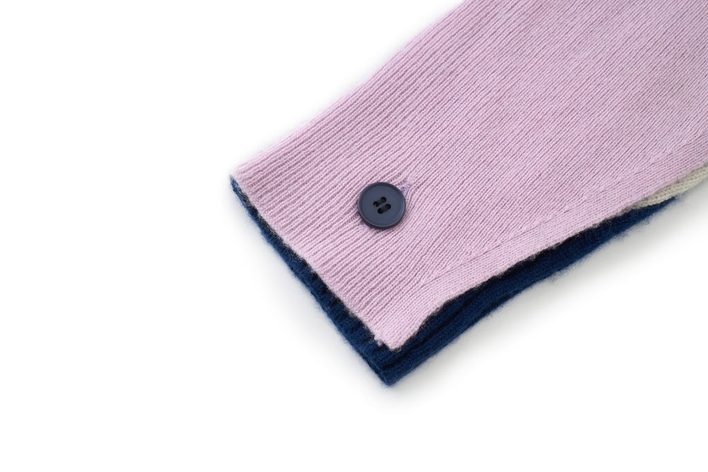 CAPE PURPLE CASHMERE CARDIGAN