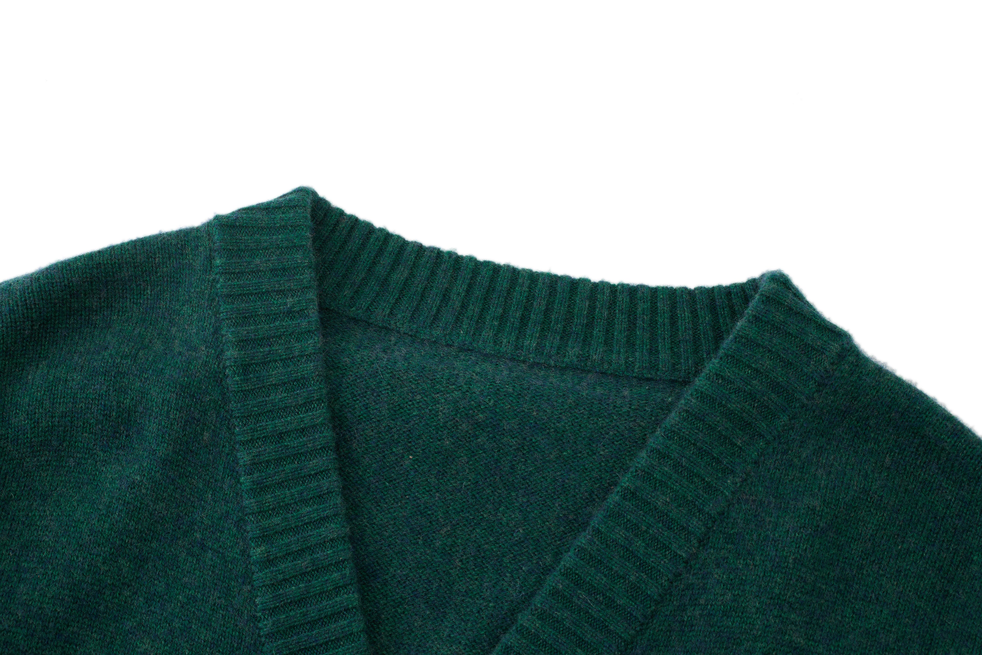 CAPE GREEN CASHMERE CARDIGAN