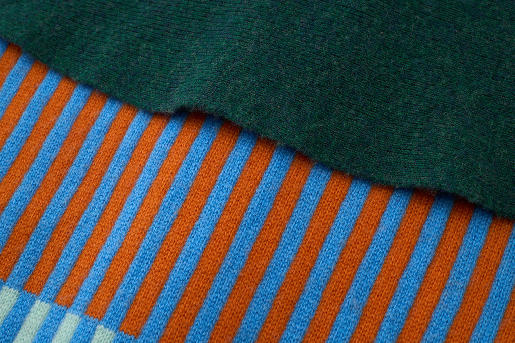 CAPE GREEN CASHMERE CARDIGAN