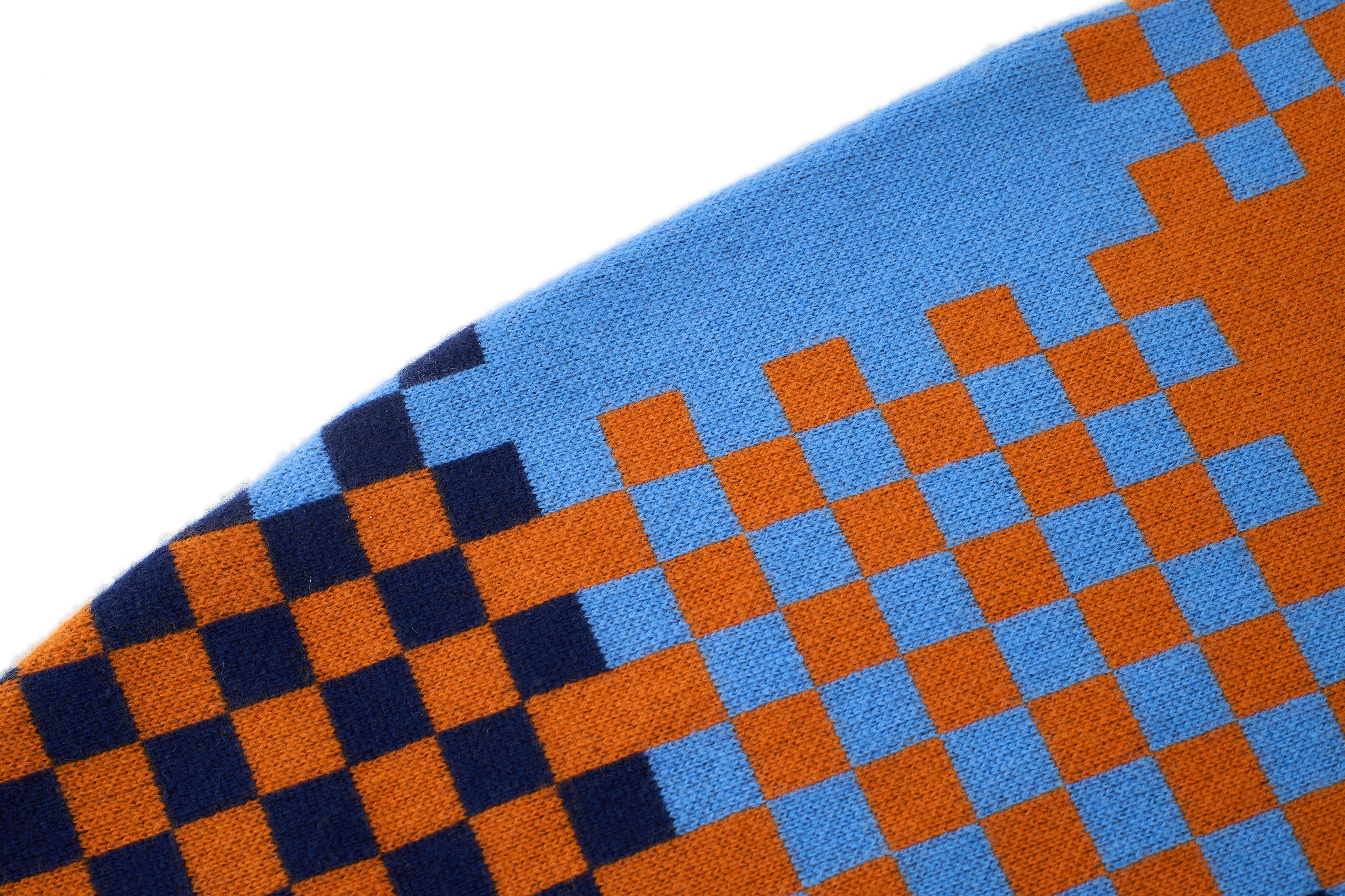 TARTAN SLEEVE CROP CASHMERE CARDIGAN