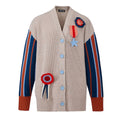 CHUNKY CARDIGAN WITH CROCHET BADGE