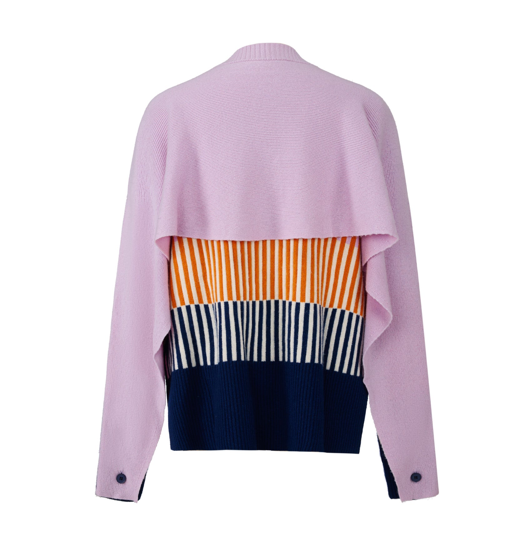CAPE PURPLE CASHMERE CARDIGAN