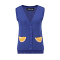 LEMON CROCHET BLUE VEST