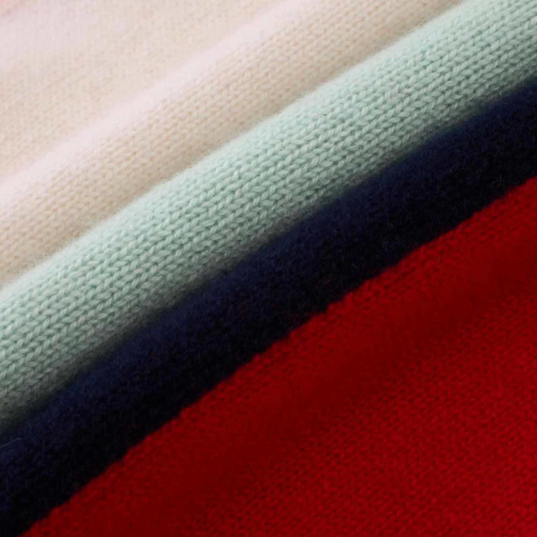 CASHMERE BOLD STRIPE SWEATER