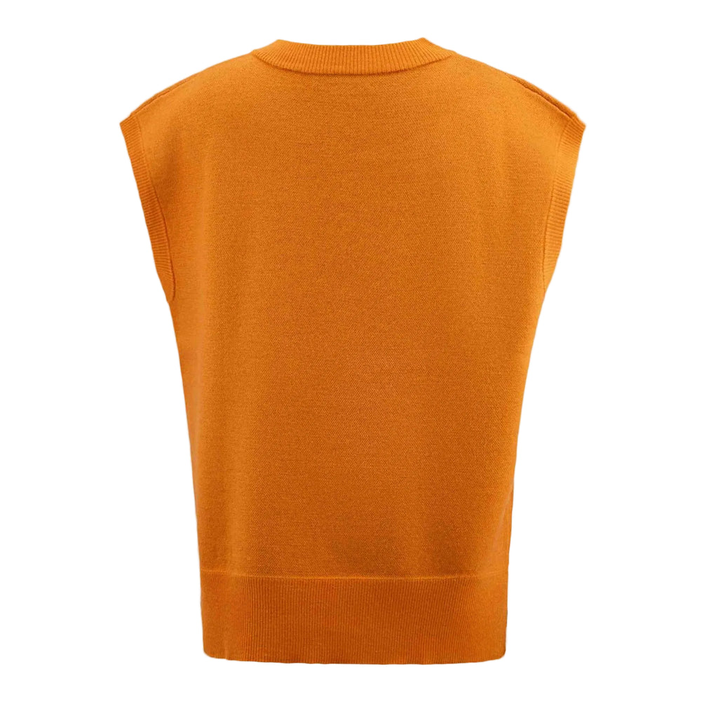 ORANGE DOUBLE HEART HORSE OVERSIZE VEST