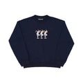MOVE WITH THE BEATS EMBROIDERED SWEATSHIRT (NAVY)